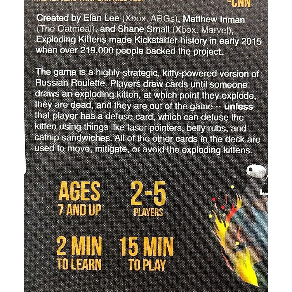 Exploding Kittens Card Game NEW - Picture 3 of 3